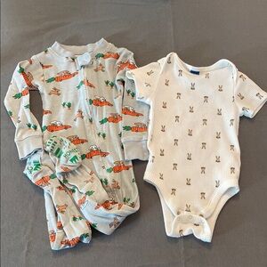 Bunny/ Easter Themed Onesie & Pajamas